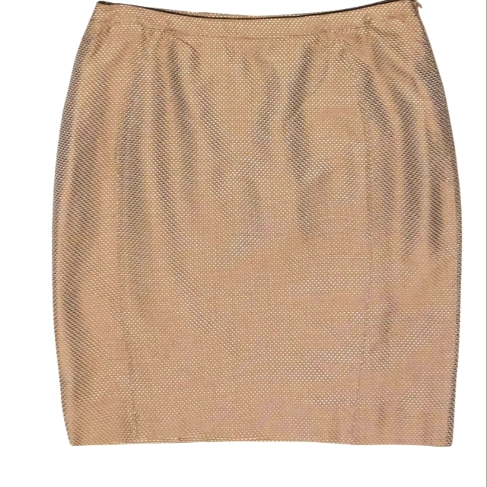 Giorgio Armani collection gold textured pencil skirt. Size 8